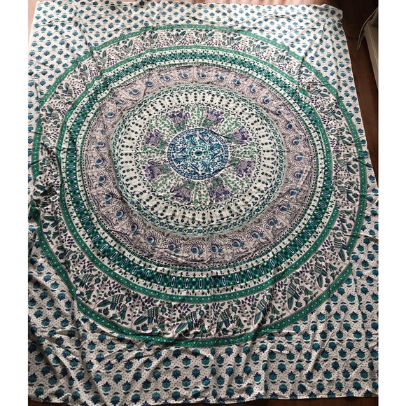 Other - Indian Hippie Mandala Blue/Green Tapestry